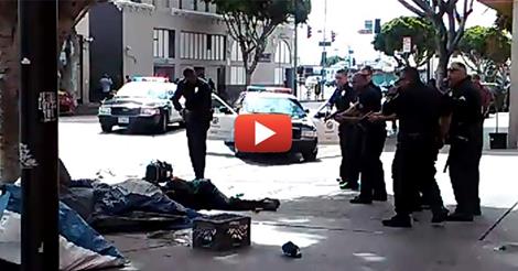 LAPD Executes homeless man